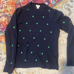 J. Crew Polka Dot Sweater M